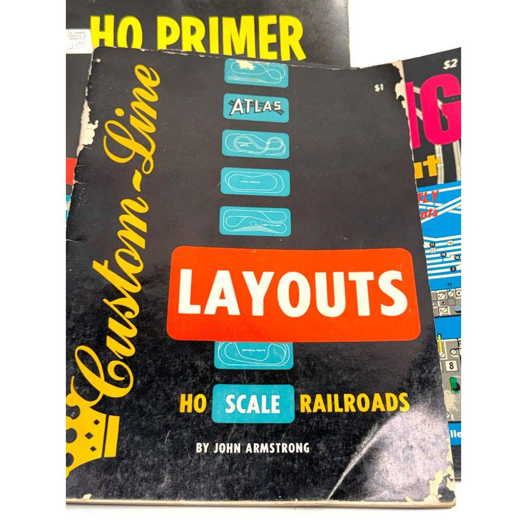 Vintage HO Scale Lot of 3 Books: Atlas Layouts, HO Primer, Wiring Your Layout