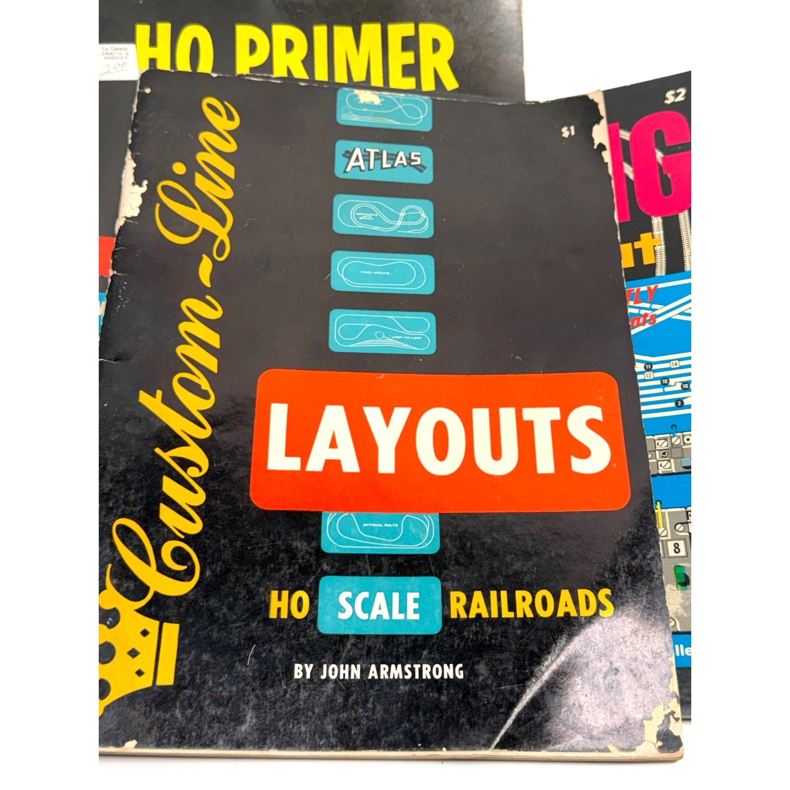 Vintage HO Scale Lot of 3 Books: Atlas Layouts, HO Primer, Wiring Your Layout