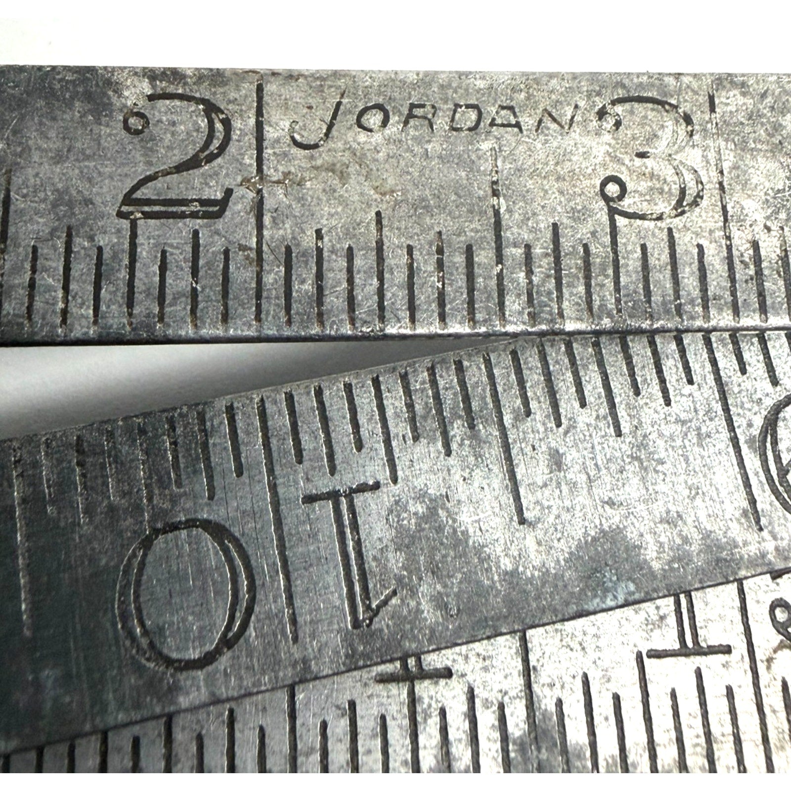 Vintage 72" Folding Metal Measure Stick Ruler Yardstick made in Germany Jordan