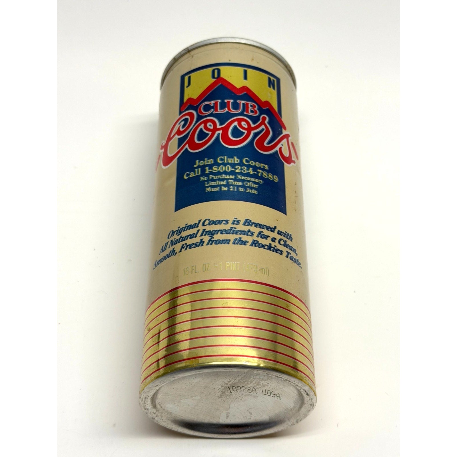 Vtg 1970s 1980s Coors Original Beer Can 16oz (1 Pint) Aluminum Pull Tab Empty