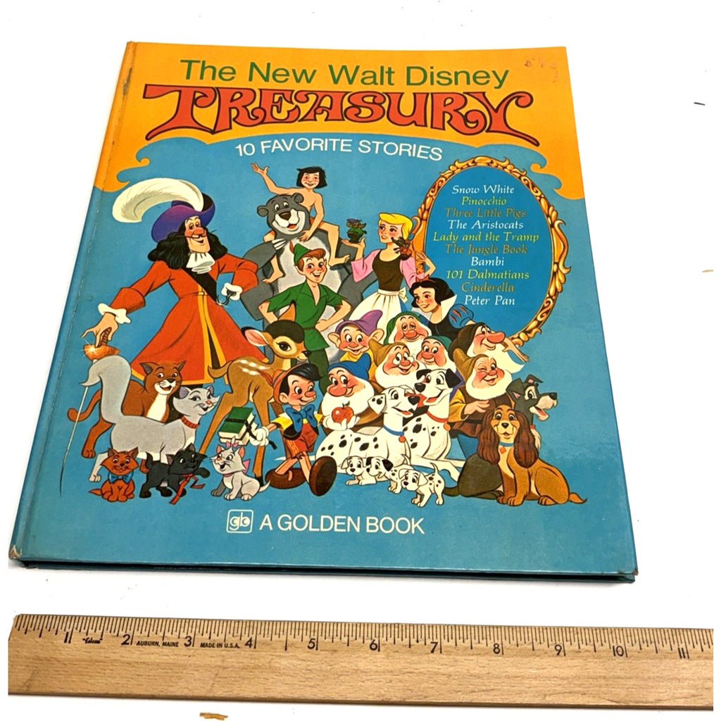 Vintage 1971 The Walt Disney Treasury Illustrated Book 10 Classic Stories