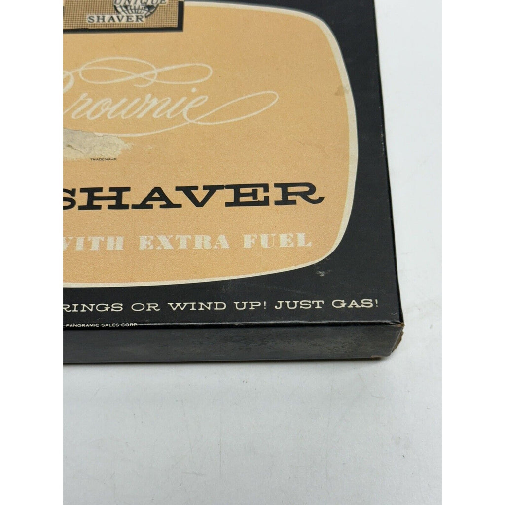 VINTAGE NOS 1956 BROWNIE GAS SHAVER W/ EXTRA FUEL WORLD’S MOST FAMOUS GAG