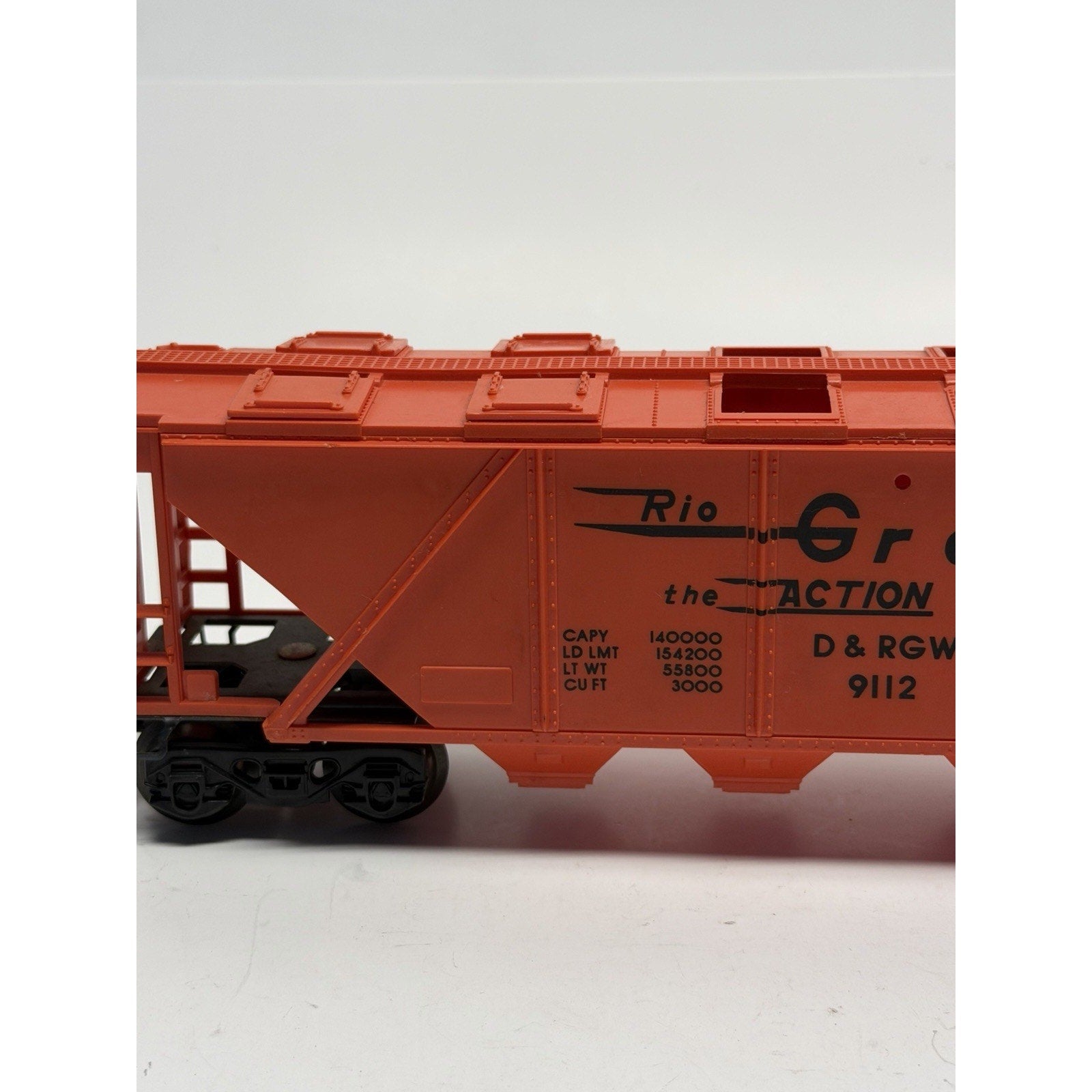 VINTAGE Lionel O Scale (Used) #6-9112 Rio Grande Covered Hopper