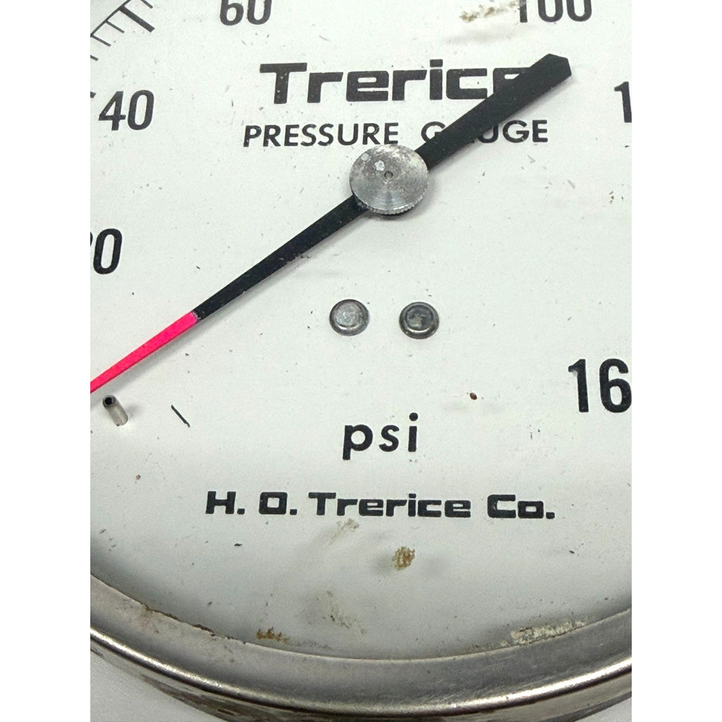 Vintage Trerice 160 PSI Pressure Gauge 4.5 Inch Dial Heavy Duty