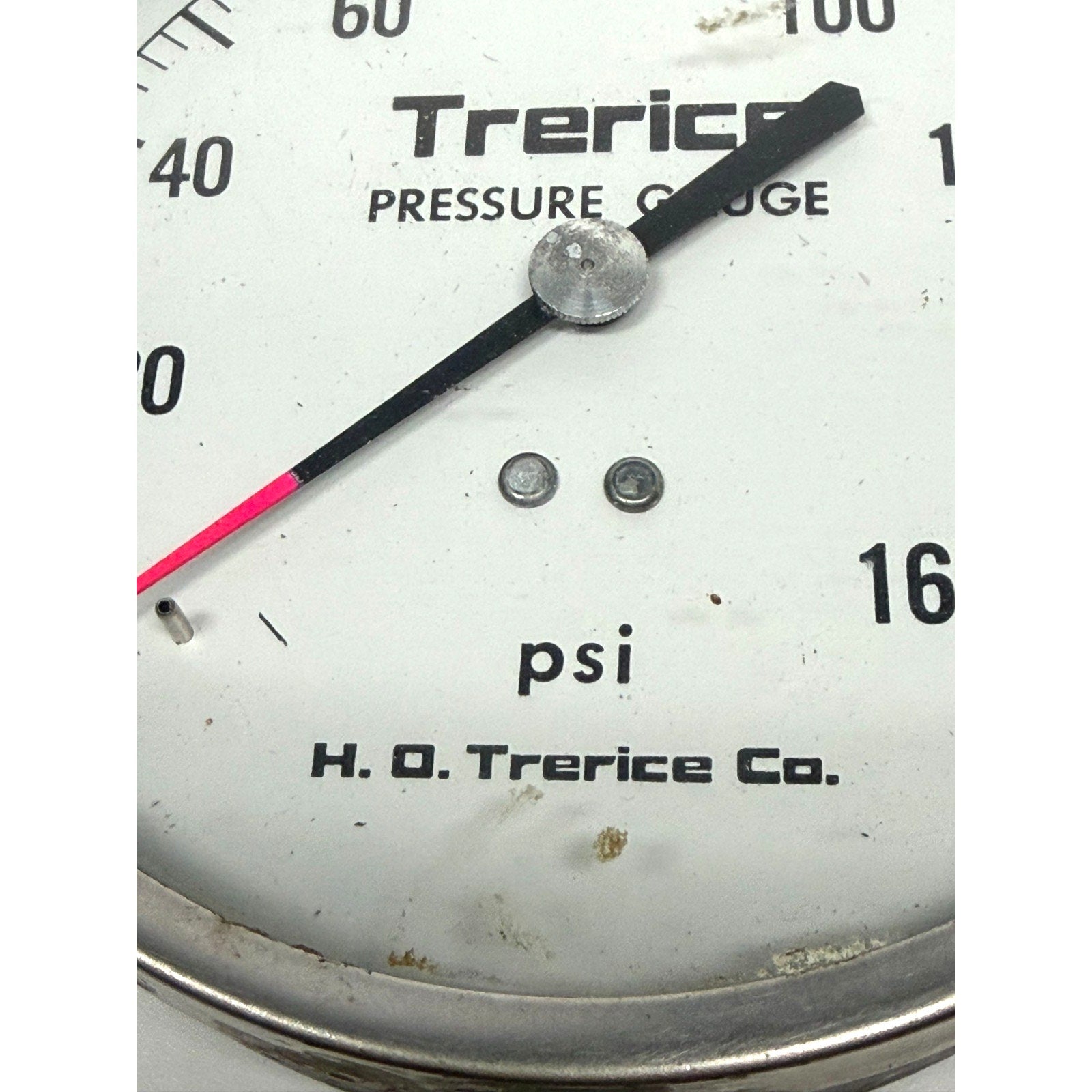 Vintage Trerice 160 PSI Pressure Gauge 4.5 Inch Dial Heavy Duty