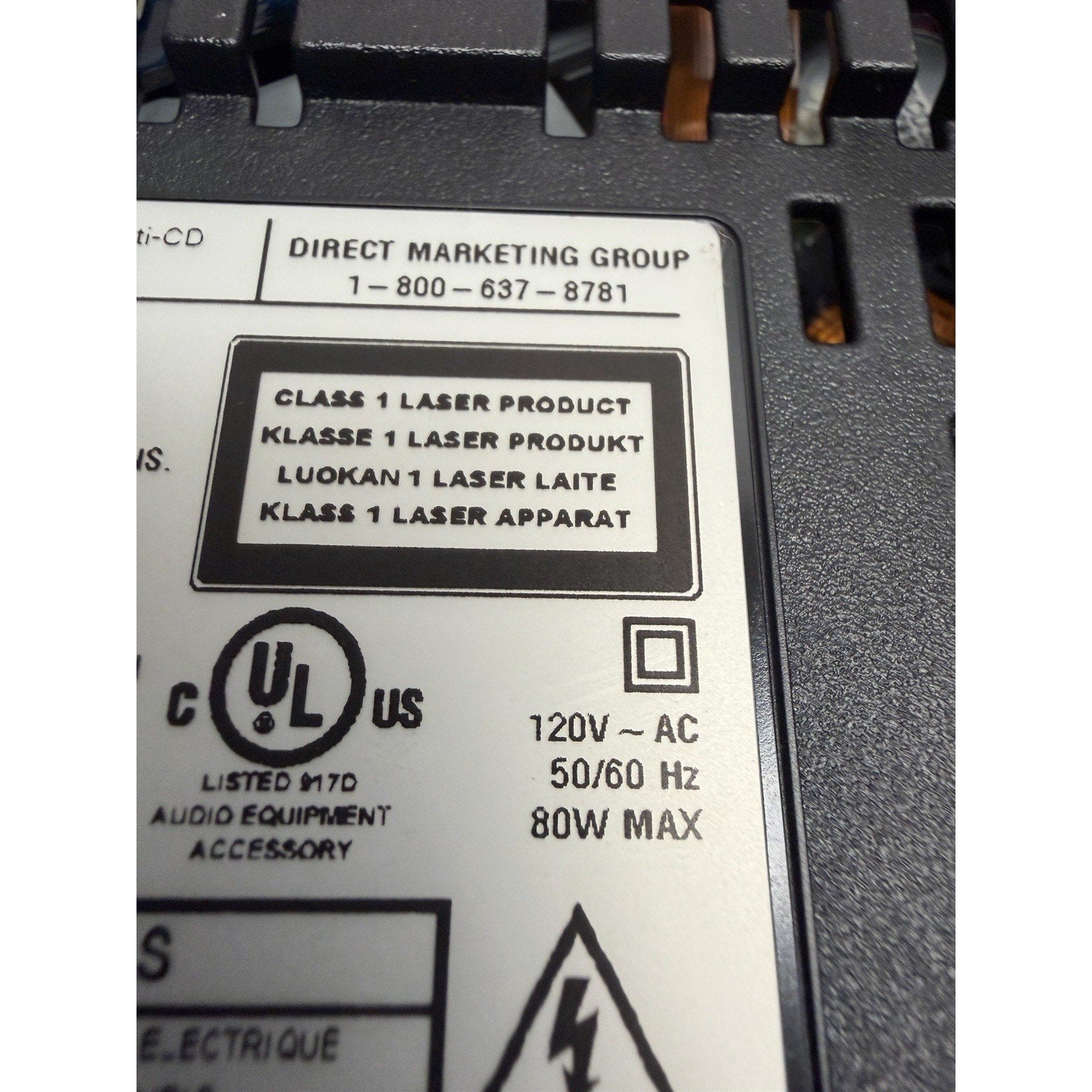 VTG Bose Wave Music System Multi-CD Changer Accessory Powers On - Parts Only
