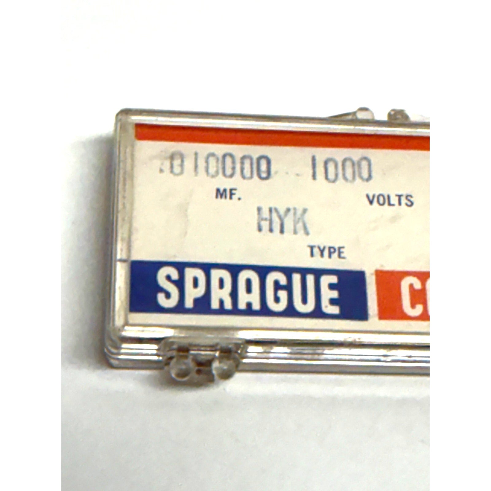 Vtg 5pc NOS Sprague 5HK-S10 .01uF 1000V 1kV Ceramic Disc Capacitors HYK Z5U