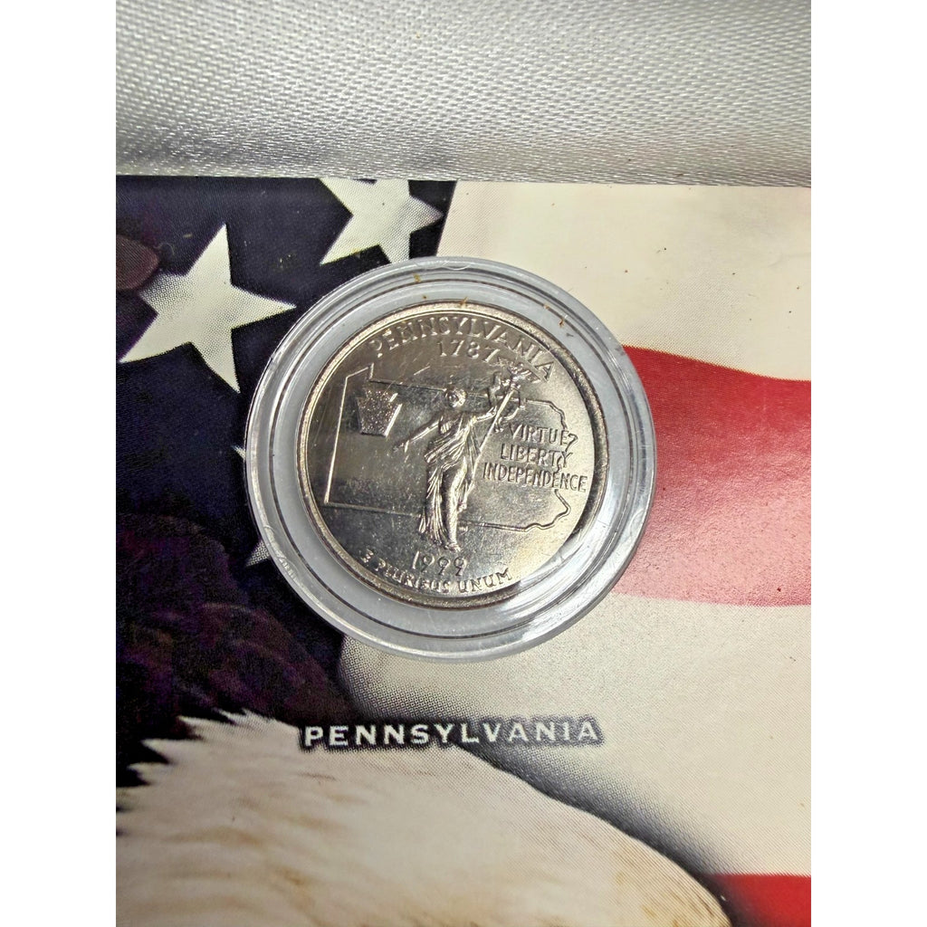 Vtg 1999 Mint State Quarter Collection 5-Coin Set World Reserve MonetaryExchange