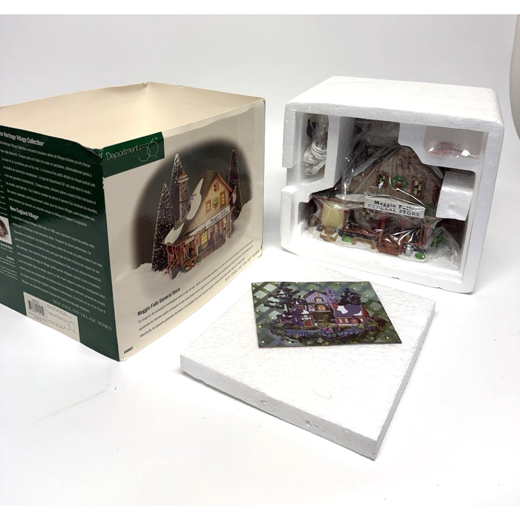 VINTAGE SEALED Dept 56 New England Village - Moggin Falls General Store - 56602
