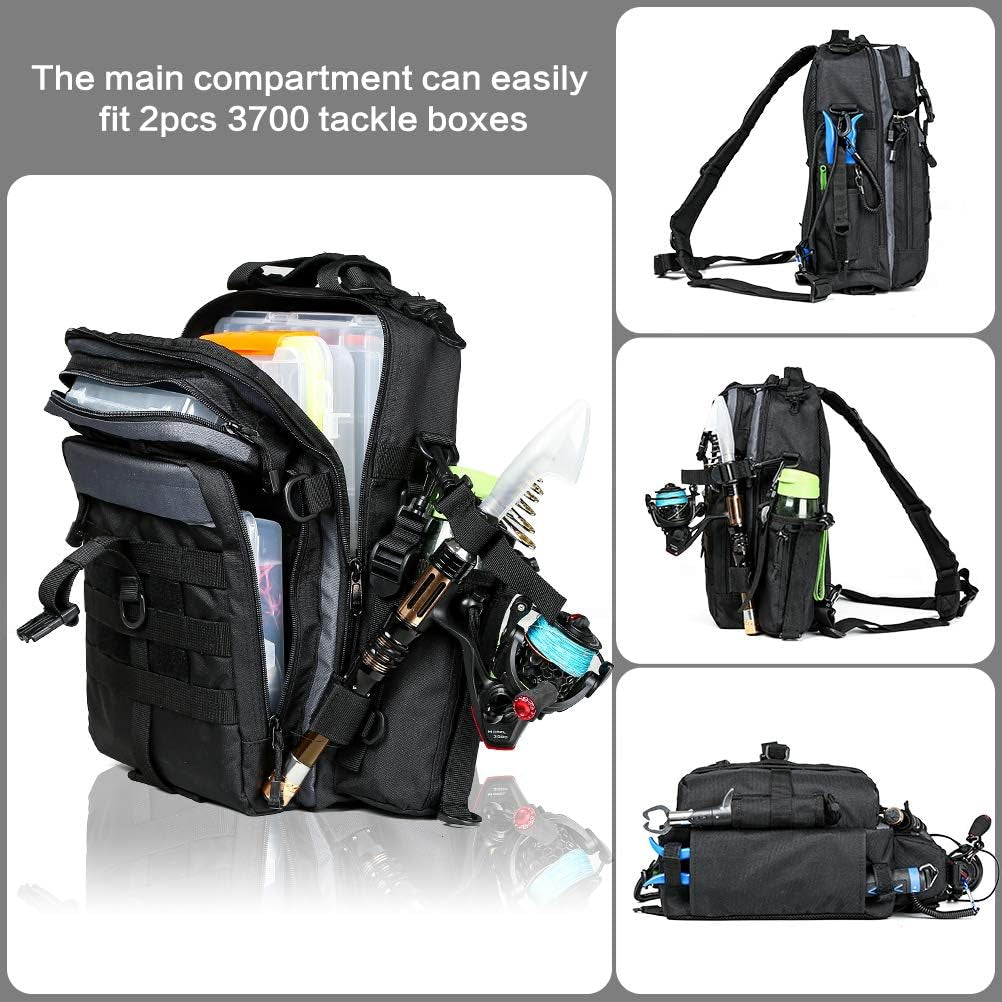 Ultimate Outdoor Tackle Bag - Spacious Water-Resistant Fishing Backpack for Adventurers
