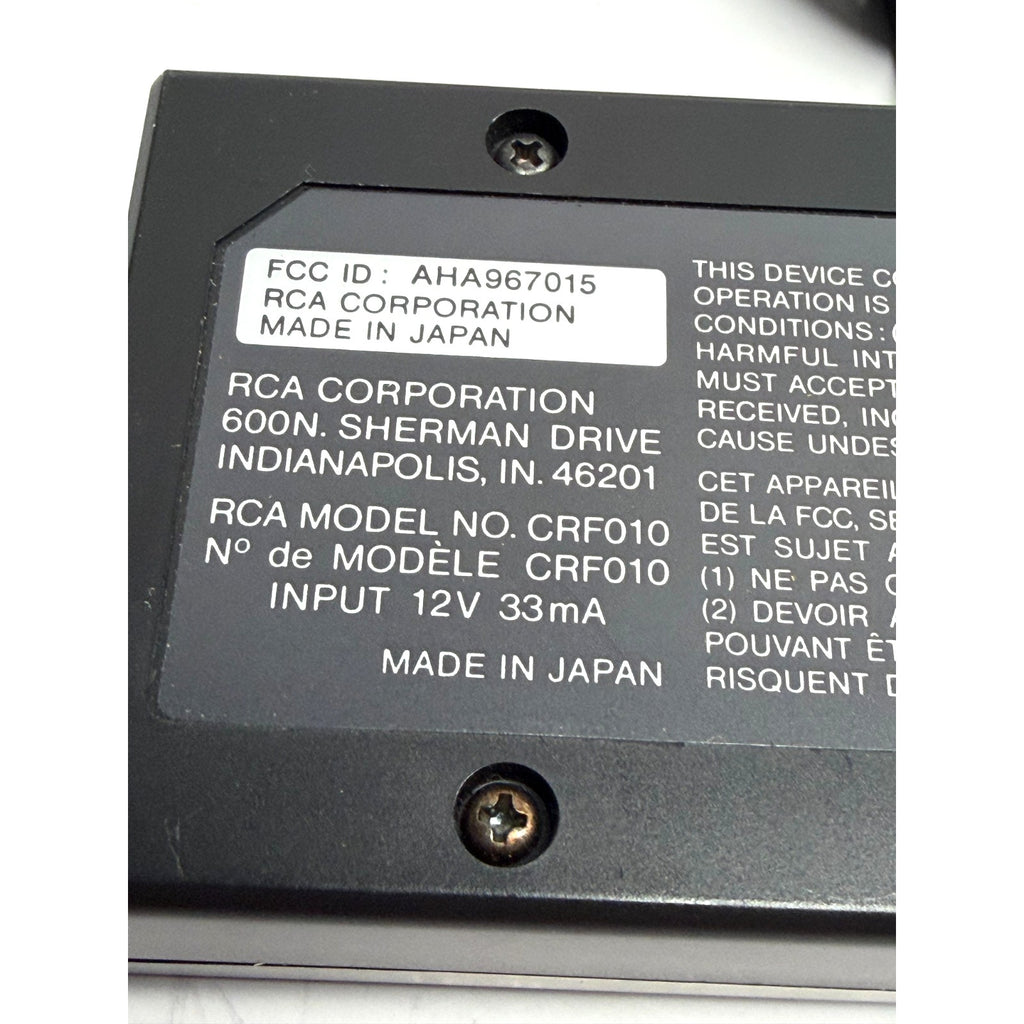 Vintage RCA Switch Black TV-VCR 12V 33mA CRF010