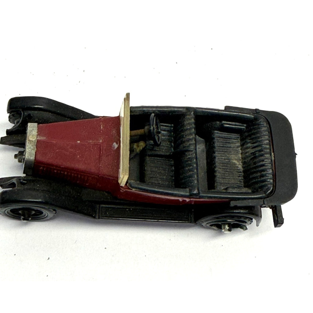 Vintage Dugu 1/43 Scale Fiat 509 Sedan 1924 Maroon/Black Diecast