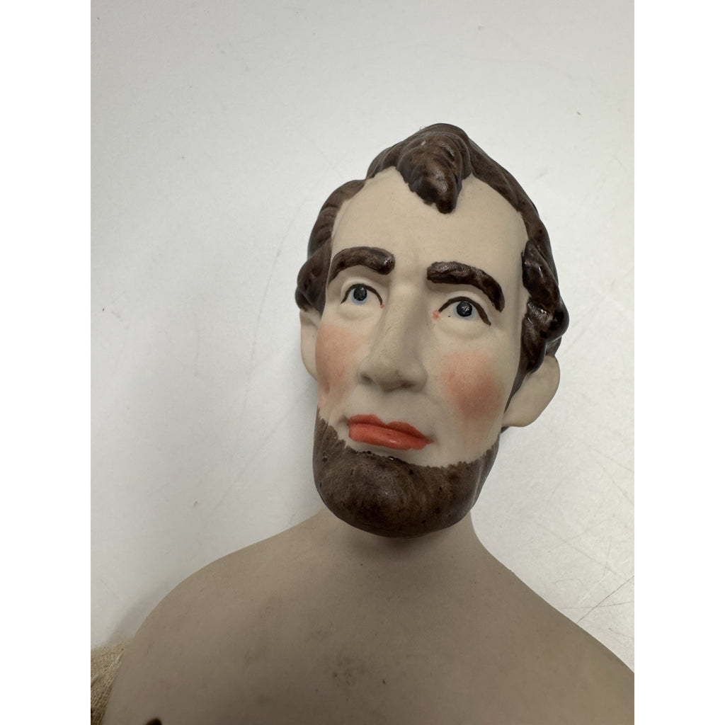 Vintage Kaiser Chicago Porcelain Doll Abraham Lincoln With Stand 16"