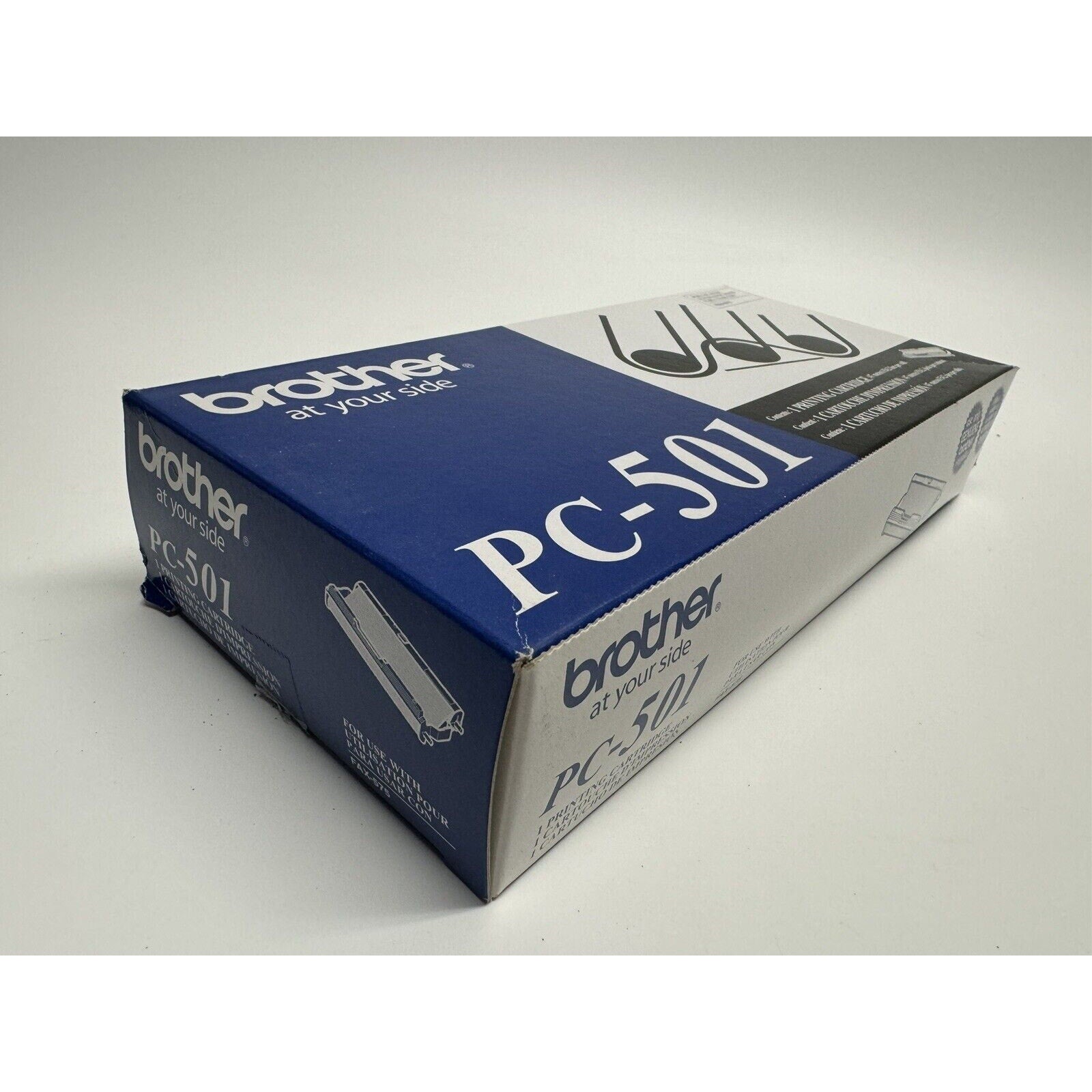 VINTAGE FACTORY SEALED Brother PC-501 Black Printing Cartridge for FAX-575