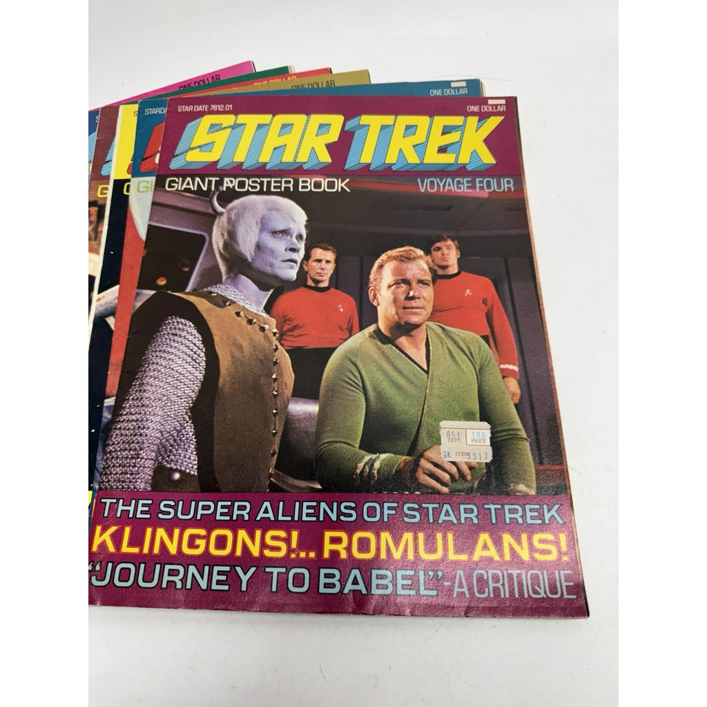 VINTAGE Lot of 11 Star Trek Giant Poster Book Voyages Poster Books