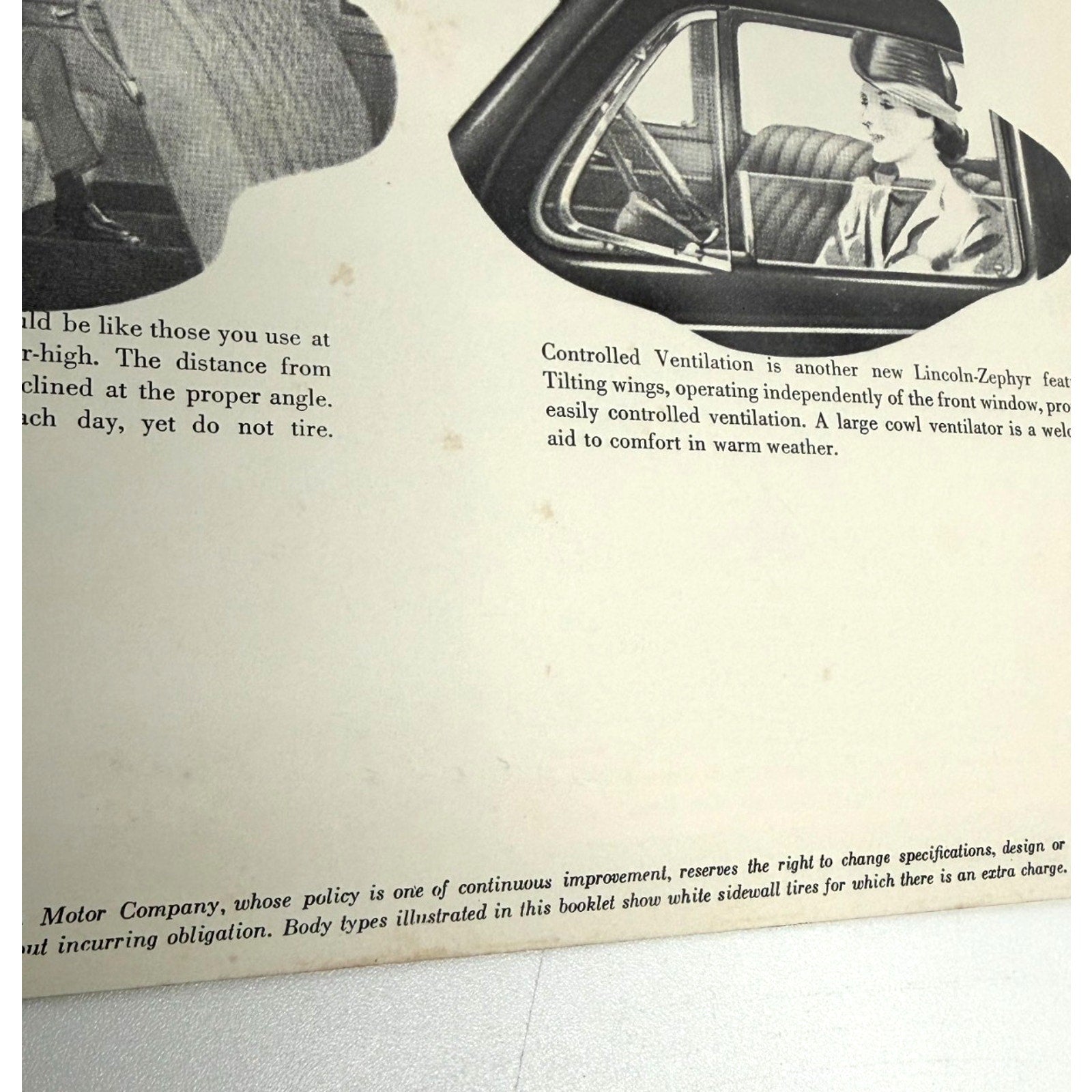 Vtg 1940 Lincoln Zephyr Original Dealer Showroom Brochure V12 Sedan Coupe