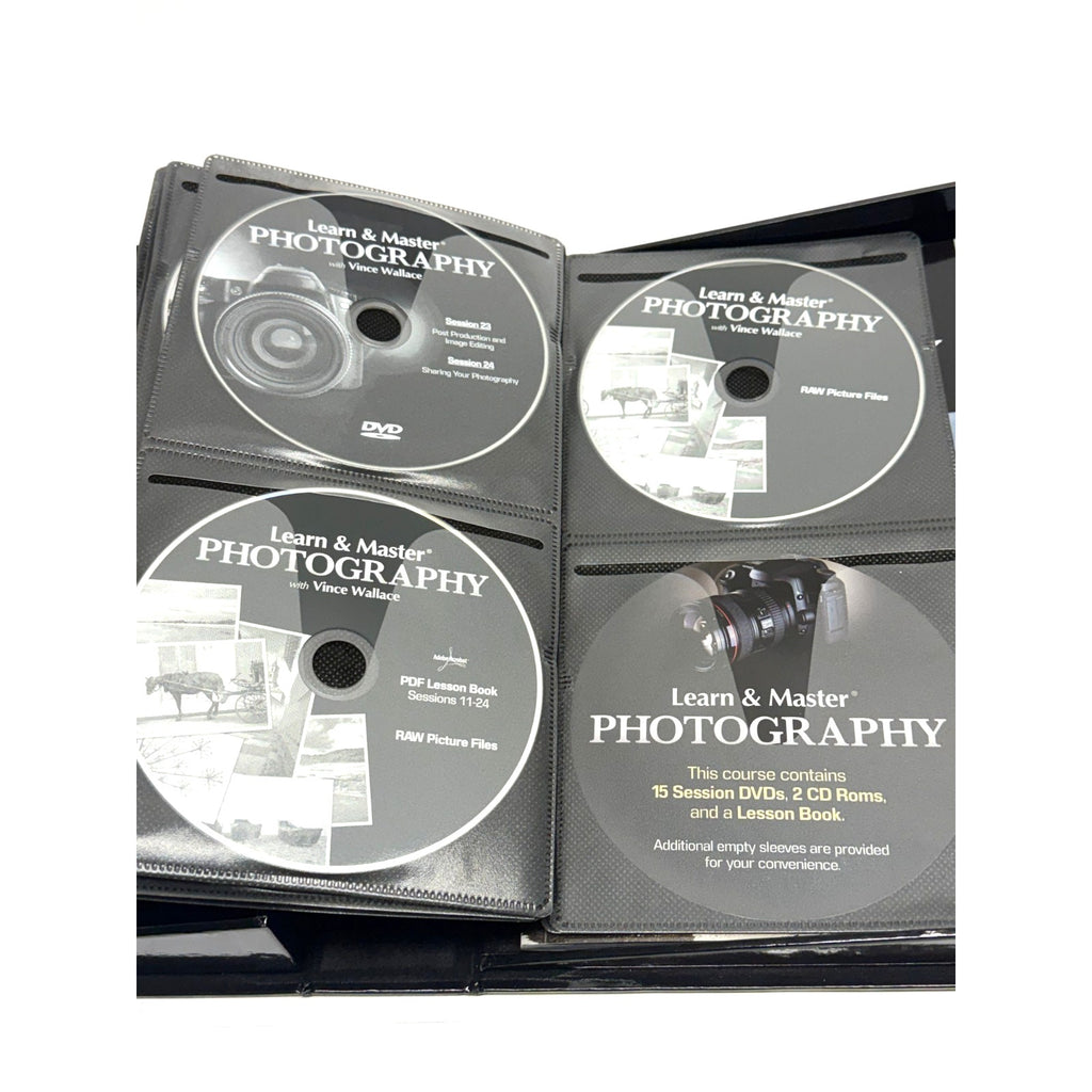 Vtg Learn & Master Photography with Vince Wallace 17 Disc Set , Legacy Learning