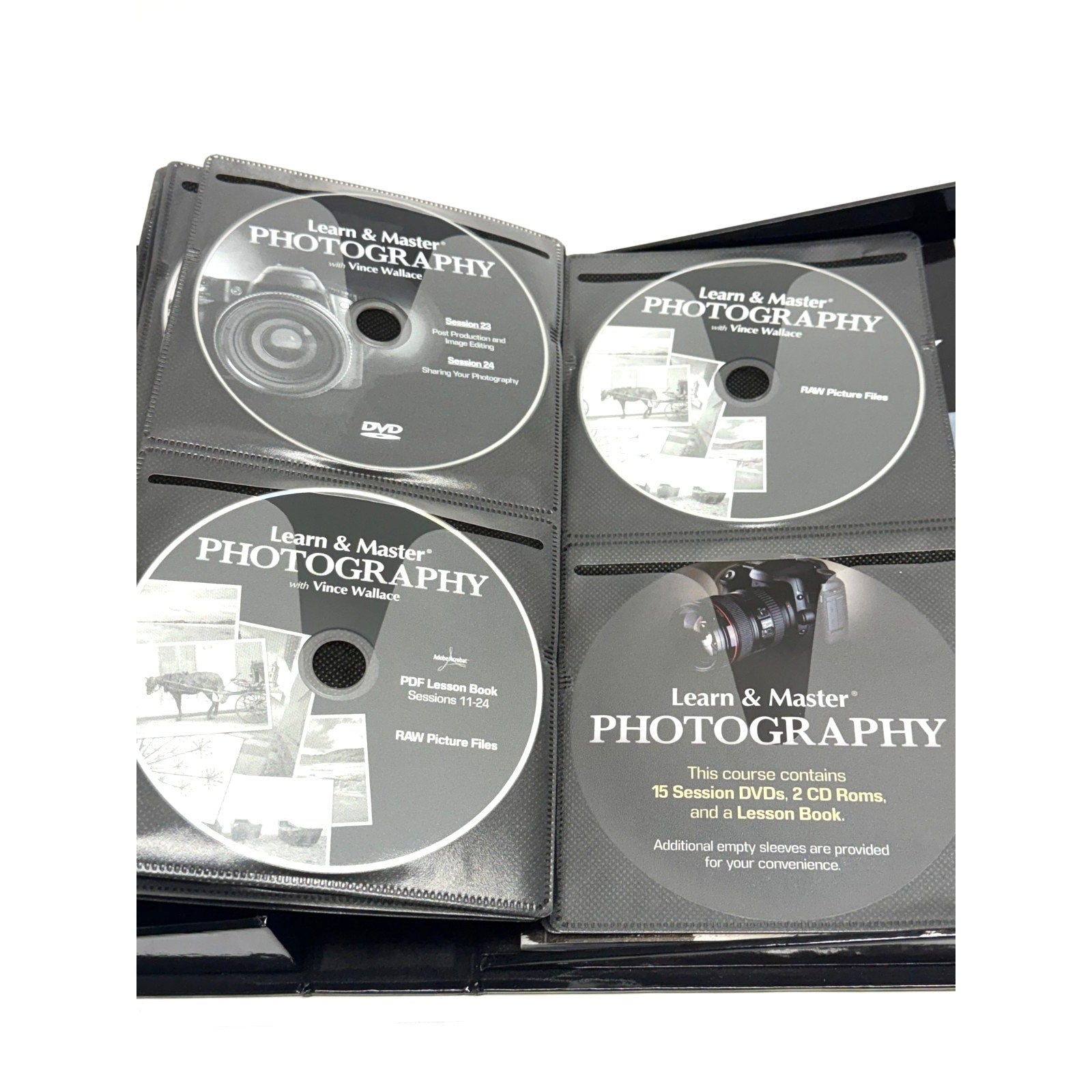 Vtg Learn & Master Photography with Vince Wallace 17 Disc Set , Legacy Learning