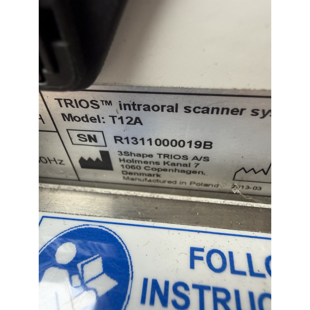 UNTESTED 2010 3Shape Trios T12A Professional Digital Scanning Solution : POWER