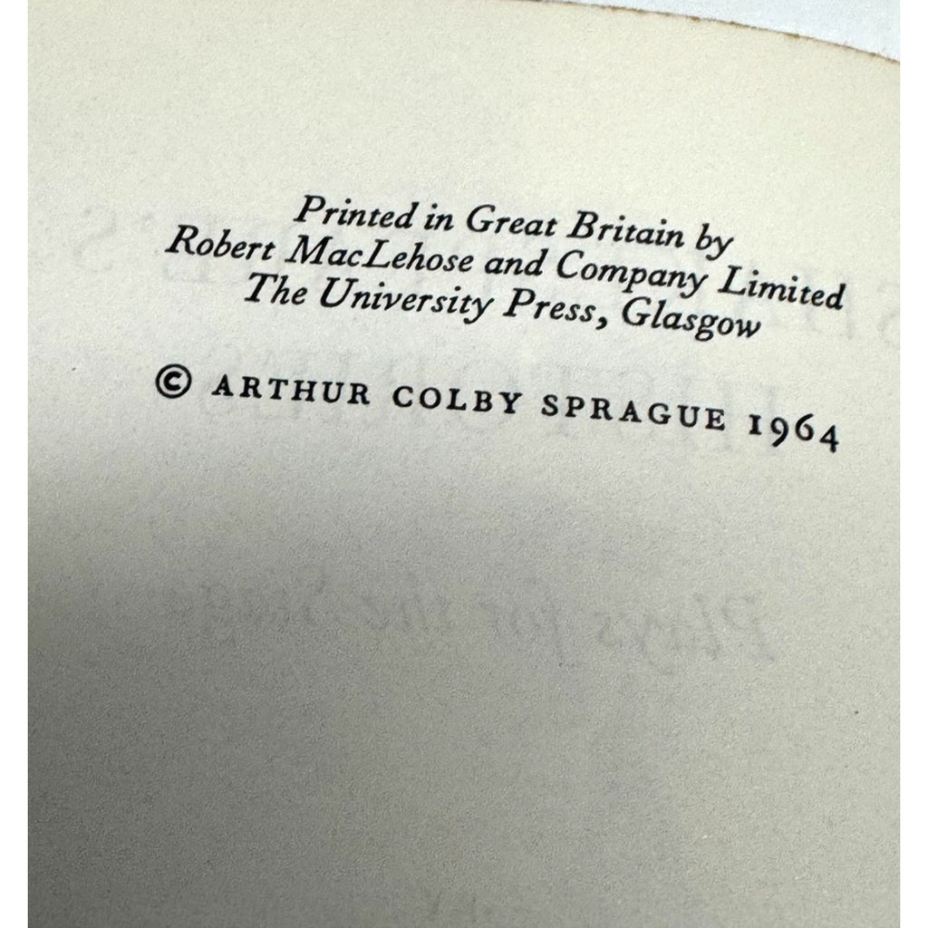 Vintage Shakespeare's Histories (Arthur Colby Sprague - 1964)