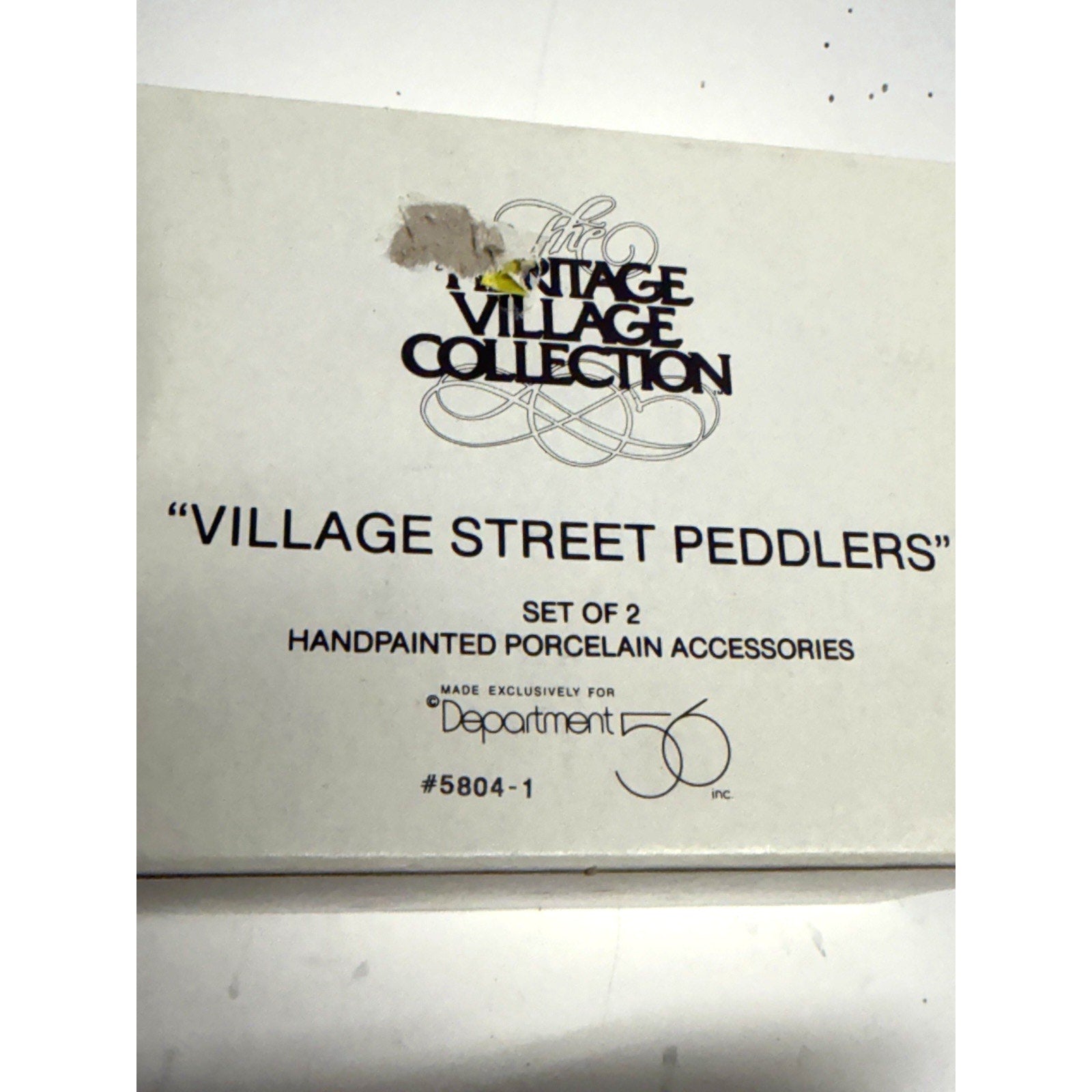 VTG New Department 56 Heritage Village "Village Street Peddlers" (item #5804-1)