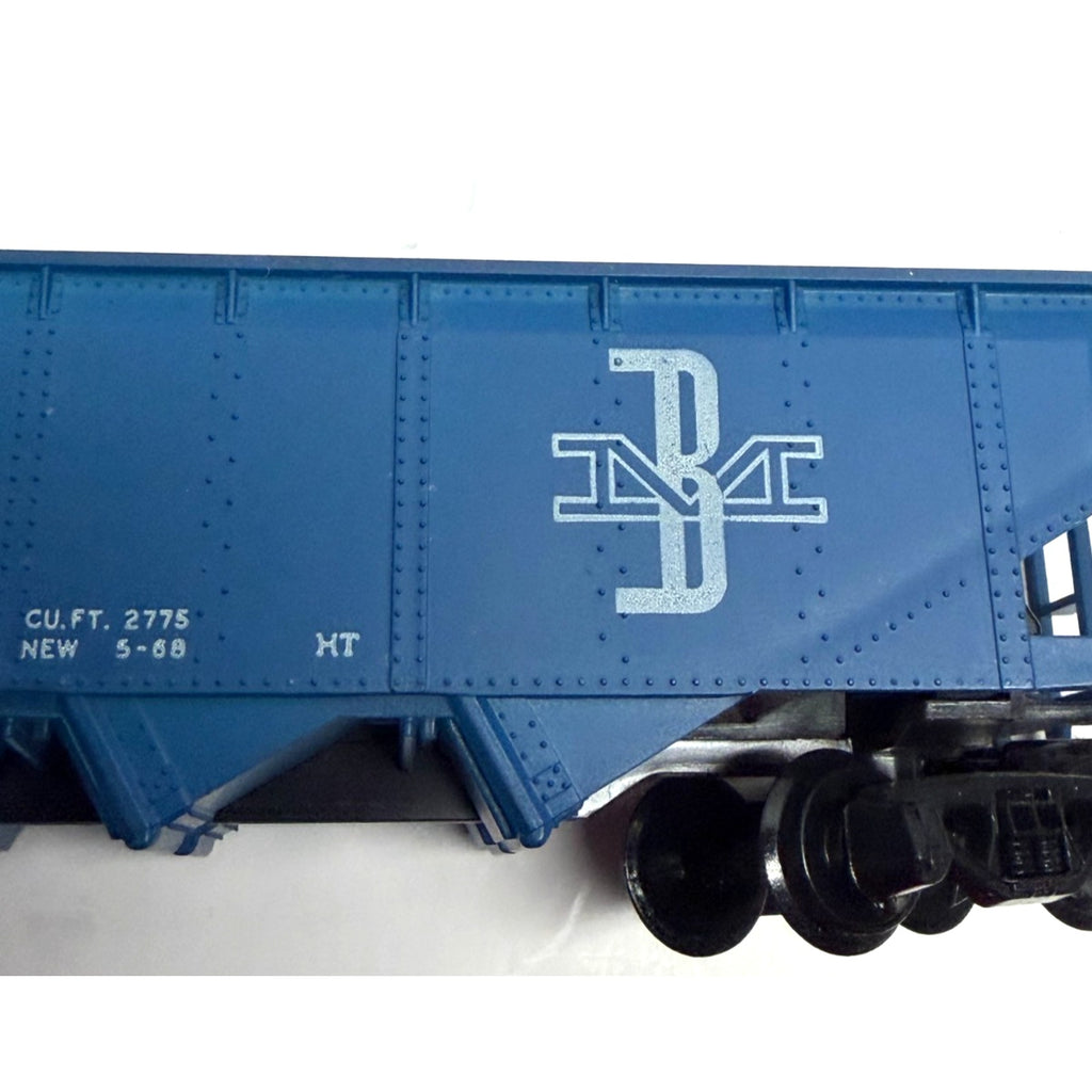 Vtg Lot 2 HO Scale Quad Hopper Cars: Bachmann M&StL 541085 & Tyco B&M 12608
