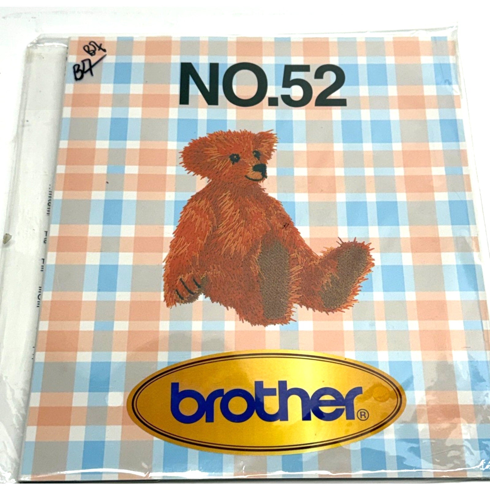 Vintage Brother Embroidery Design Card No #52 - SA-352