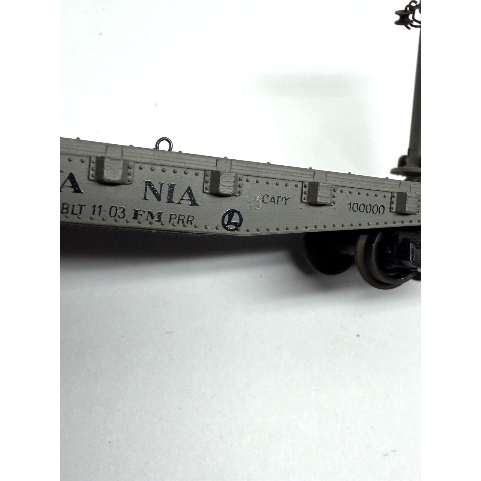 Vintage Rivarossi HO Scale Pennsylvania PRR Flat Car #489690