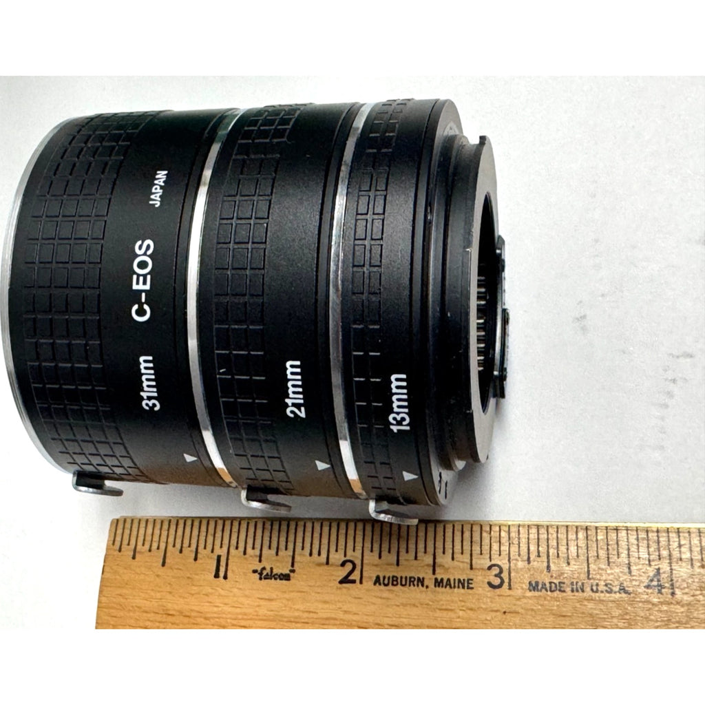 Vintage Cambron Auto Extension Tube SET NEW F/ Canon EOS Camera 13mm 21mm 31mm