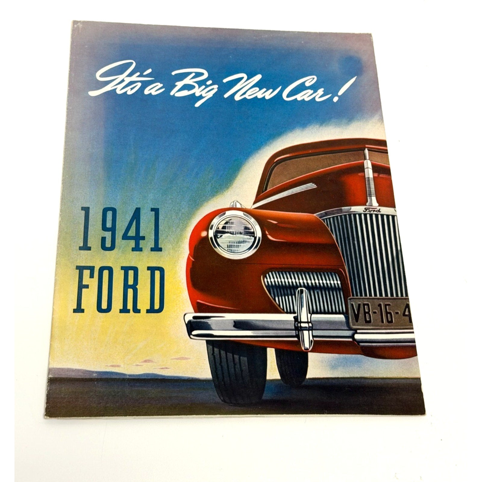 Vintage 1941 FORD Color Sales Brochure Poster