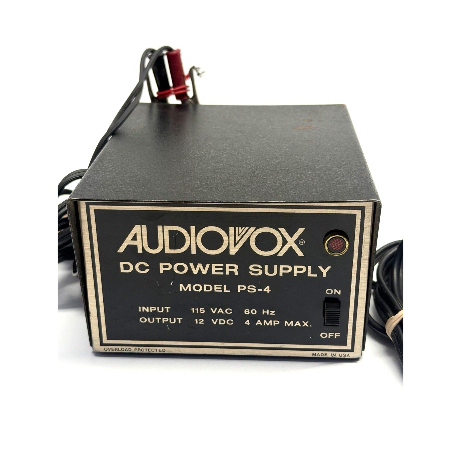 Vintage Audiovox 4 AMP DC Power Supply PS-4