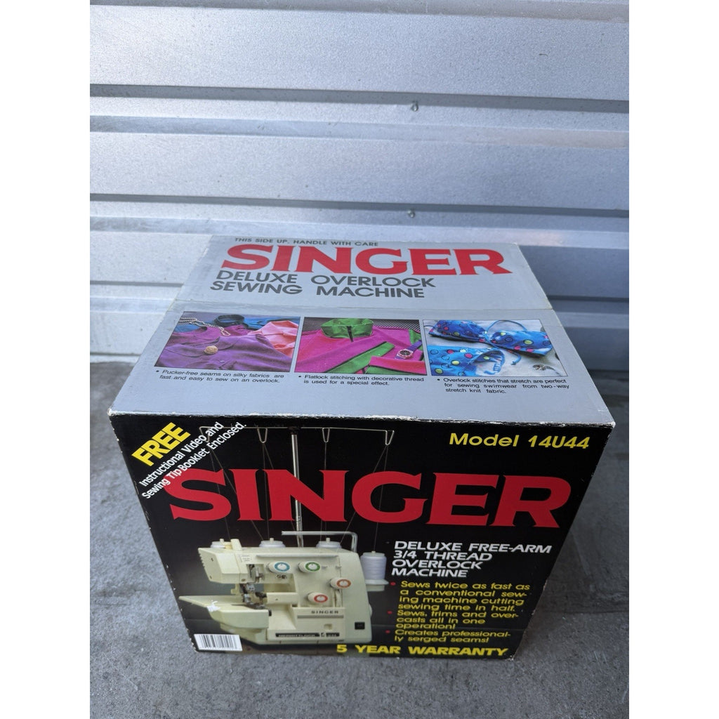 VINTAGE Singer Overlock 14U44, 4-Thread Sewing Machine FACTORY SEALED W/BOX