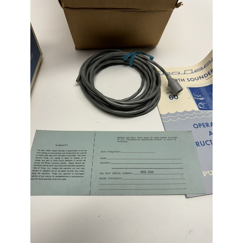 VINTAGE NOS Sea Deep Depth Sounder Model 60 - RARE / NEW IN BOX