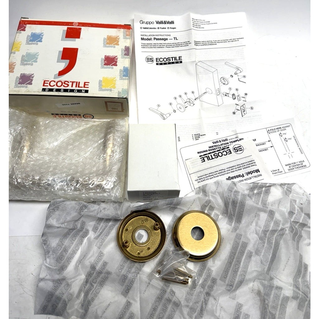 VINTAGE NOS Ecostile H45-PGE Designer Interior Door Levers Made in USA