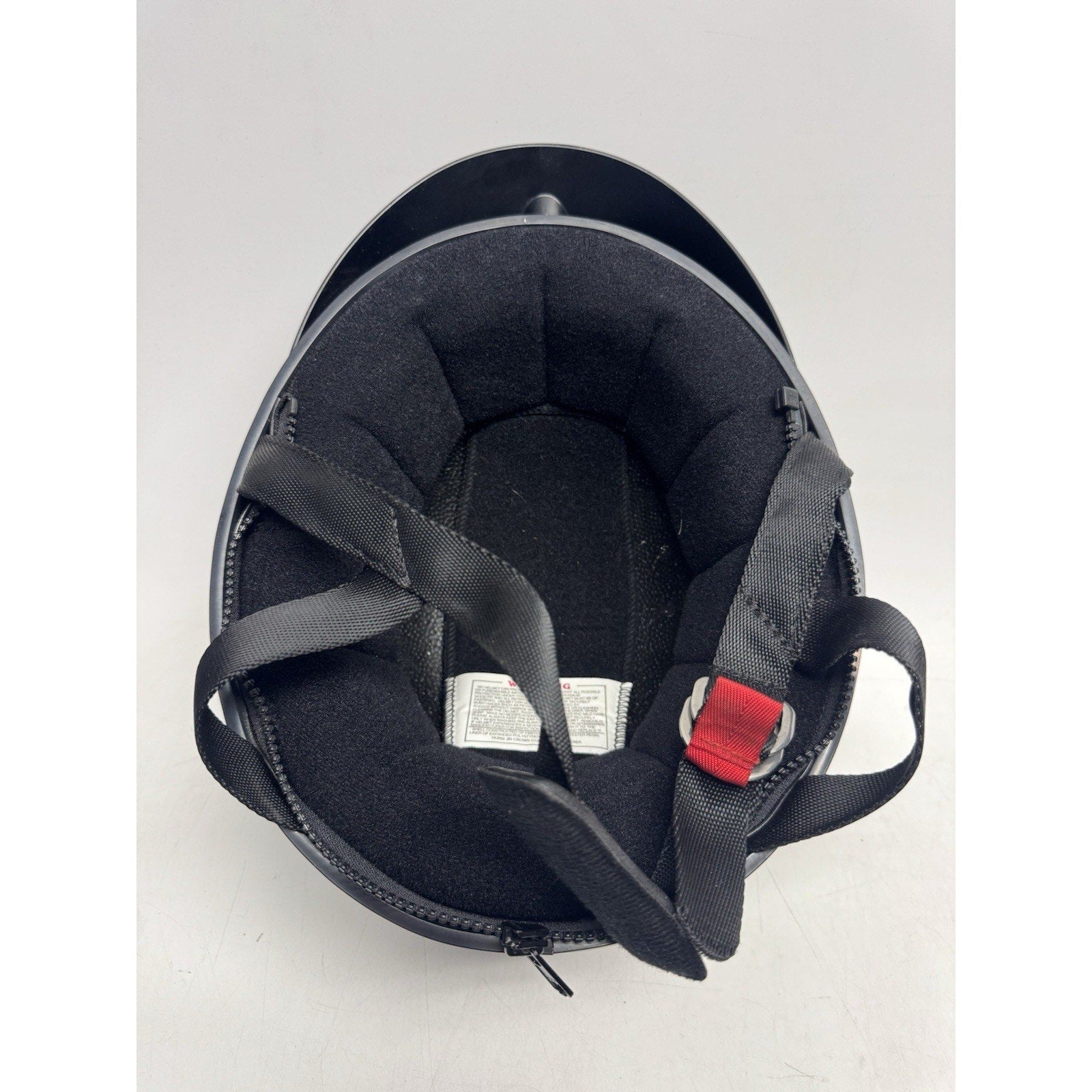 VINTAGE 2001 Harley Davidson DOT Motorcycle Half Helmet Gloss Black XS USA