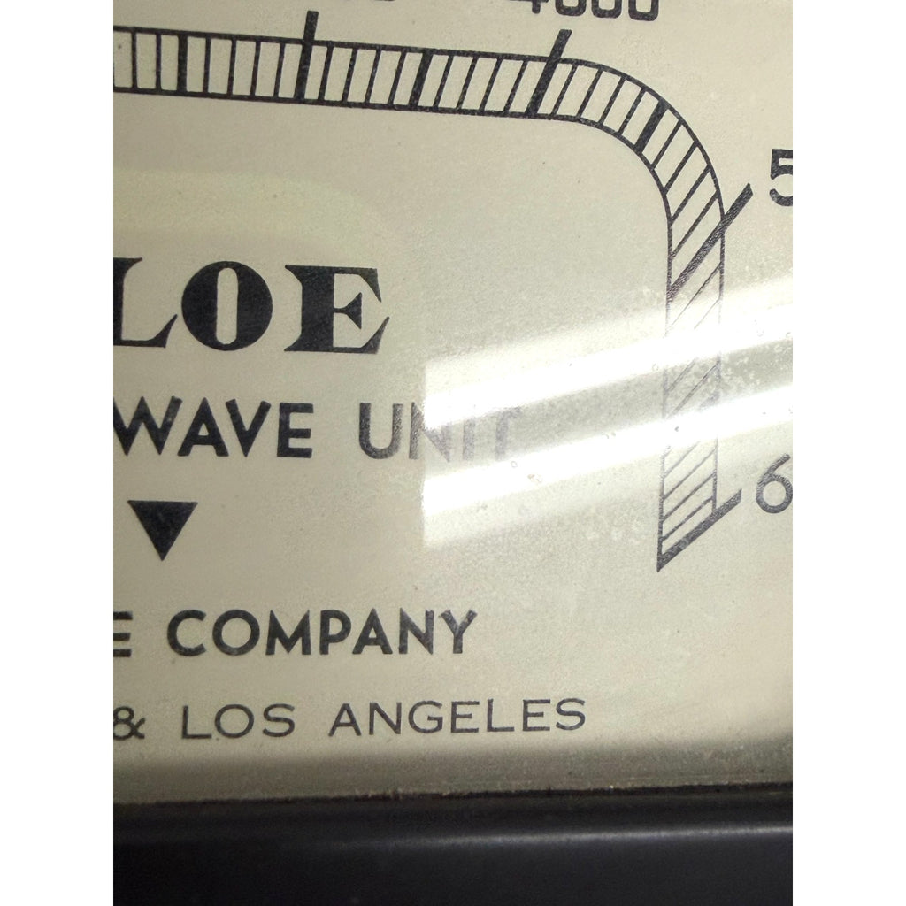 Vintage A.S. Aloe Co. Short Wave Unit Meter - Antique Diathermy Medical Oddity