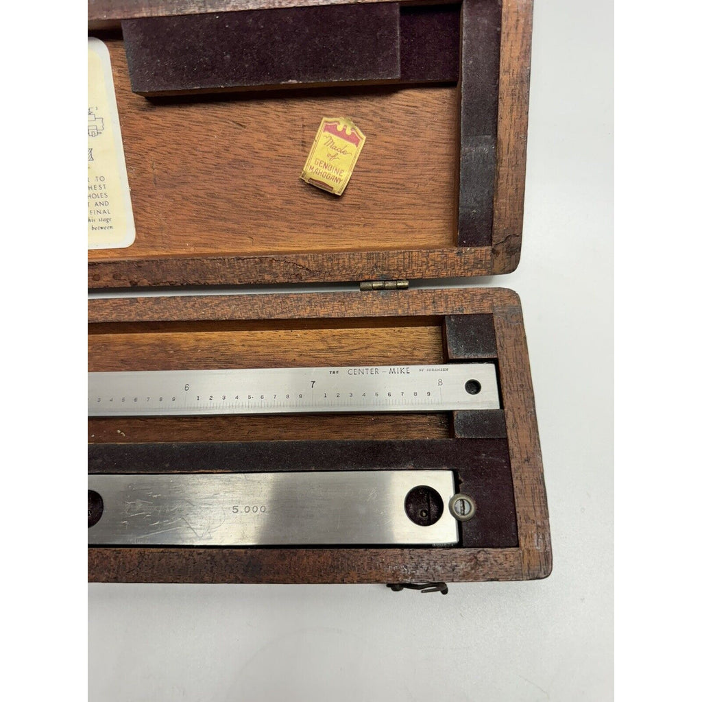 VINTAGE Sorensen Center-Mike Center Distance Gage Model A7 w/Case EXCELLENT COND