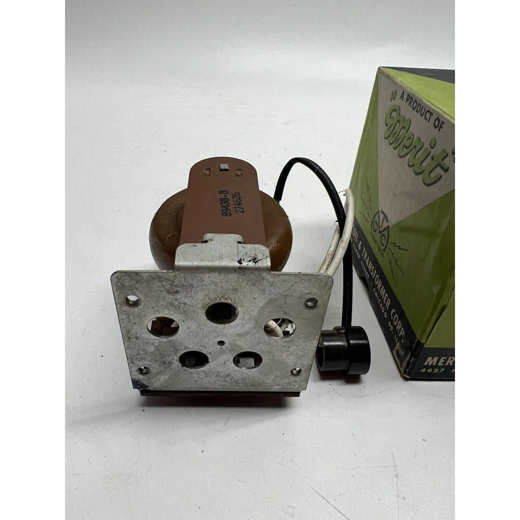 VINTAGE NOS Merit Vibrator Power Transformer P-3173 Boxed, Unused, New Old Stock
