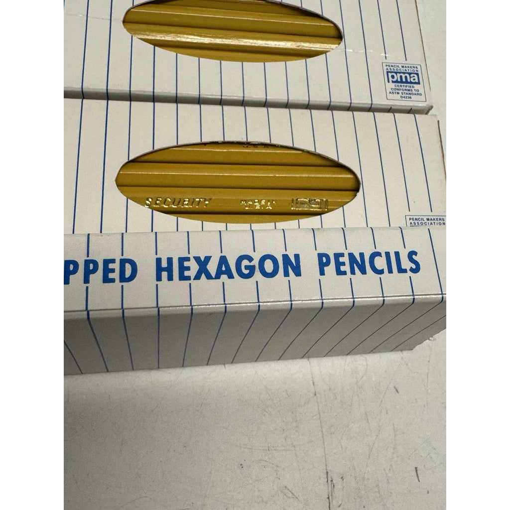 Lot of 5 VINTAGE Bonded Lead Tipped Hexagon Pencils PMA Certified D4236 Made USA