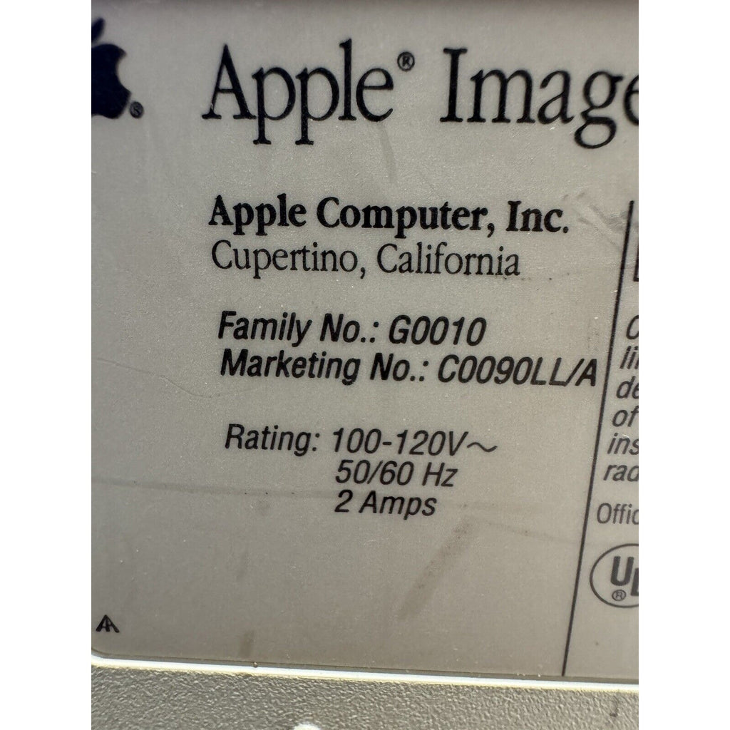 Vintage Apple Imagewriter II Printer G0010 Made In Japan Power On UNTSTED