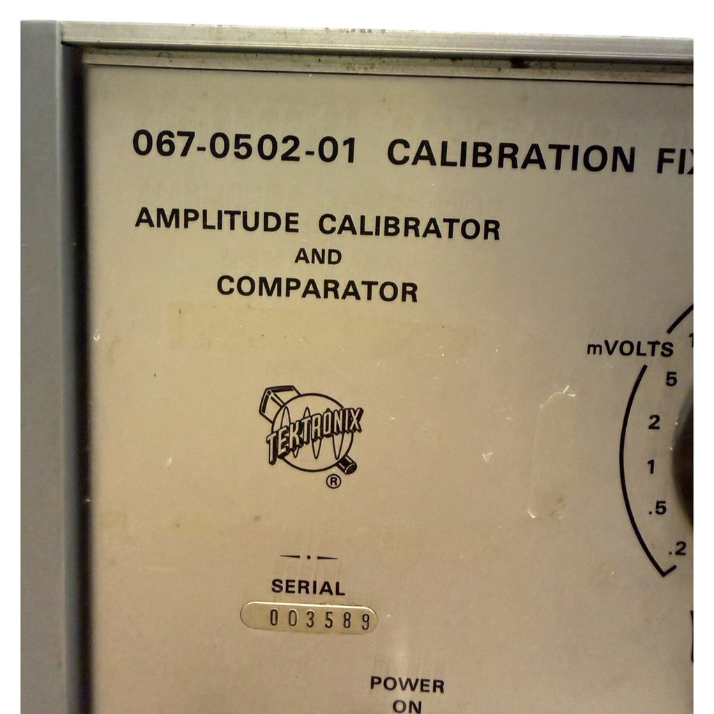 VINTAGE UNTESTED Tektronix 067-0502-01 Calibration Fixture- Power On