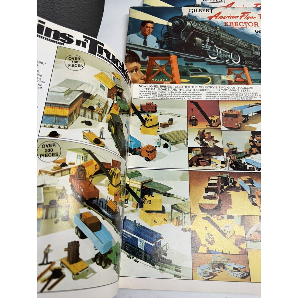 Vintage LOT OF 6 Lionel Train & American Flyer Railroad Catalog 1961, 1976, 1977