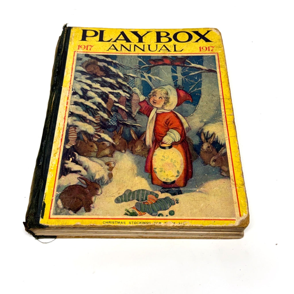Vintage Antique Playbox Annual 1917 Childrens WWI Story Book