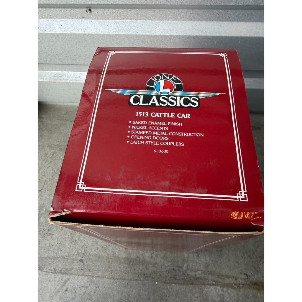 VINTAGE NOS Lionel Classics Standard Tinplate 1513 Cattle Stock Car 6-13600
