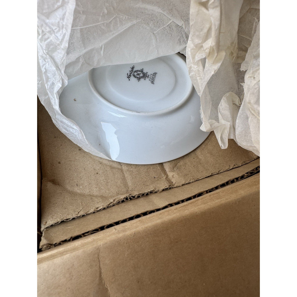 VINTAGE Noritake Japan 6975 Naples White Gray Scroll Porcelain Set of 23 Pieces