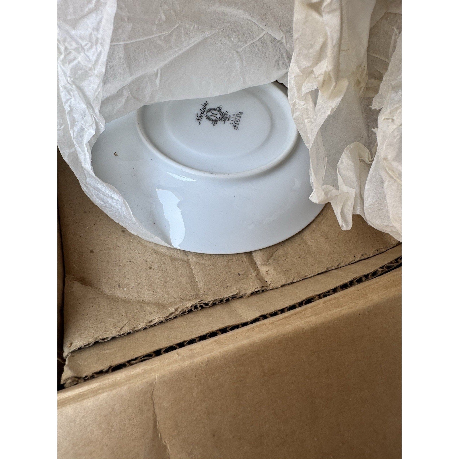 VINTAGE Noritake Japan 6975 Naples White Gray Scroll Porcelain Set of 23 Pieces