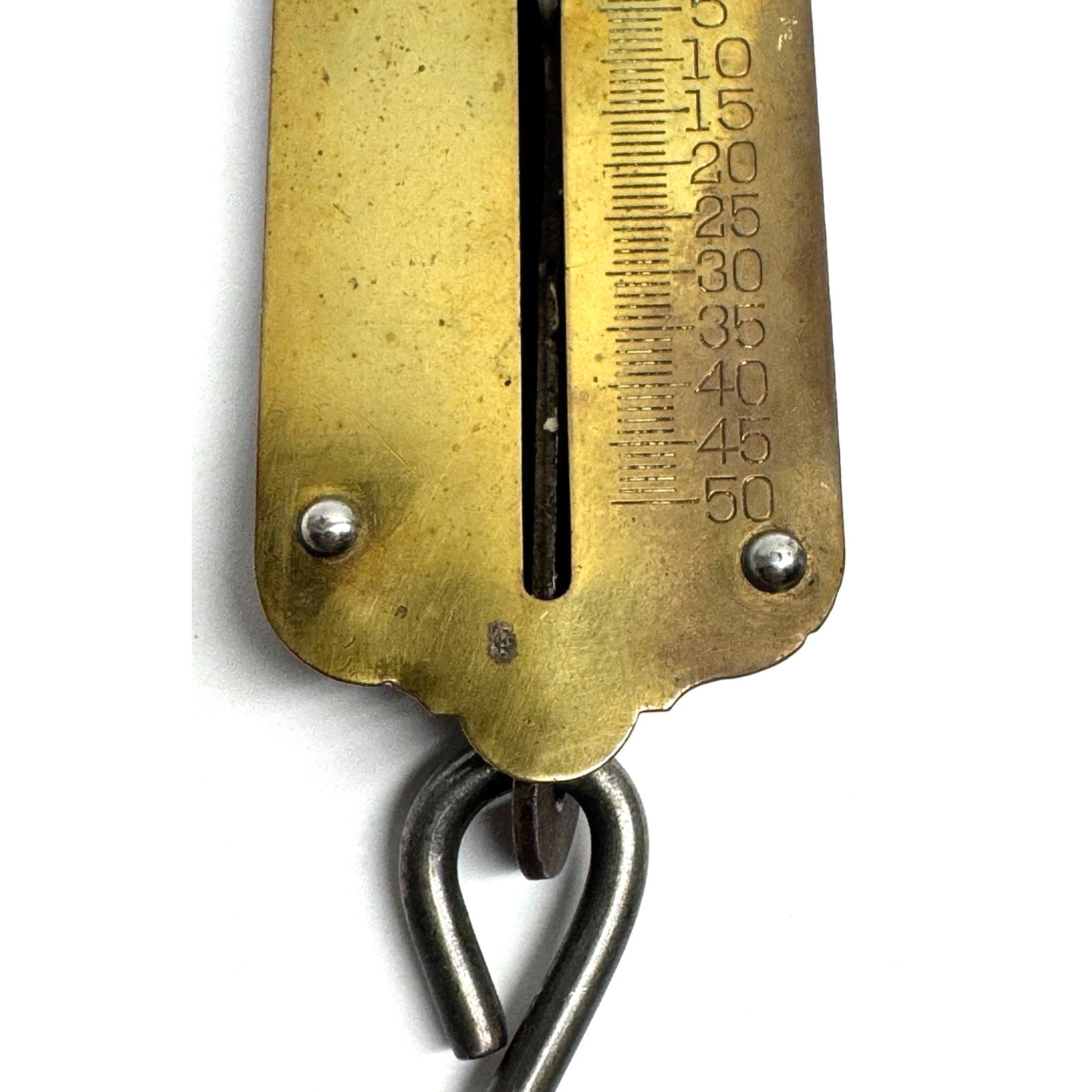 Vintage Hanging Brass Spring Scales 50 Lbs John Chatillon & Sons New York,USA