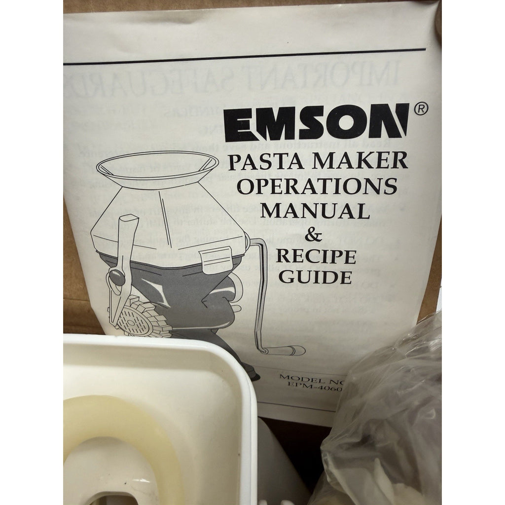 Vintage NOS Emson Pasta Machine 5 Shapes Made In Italy