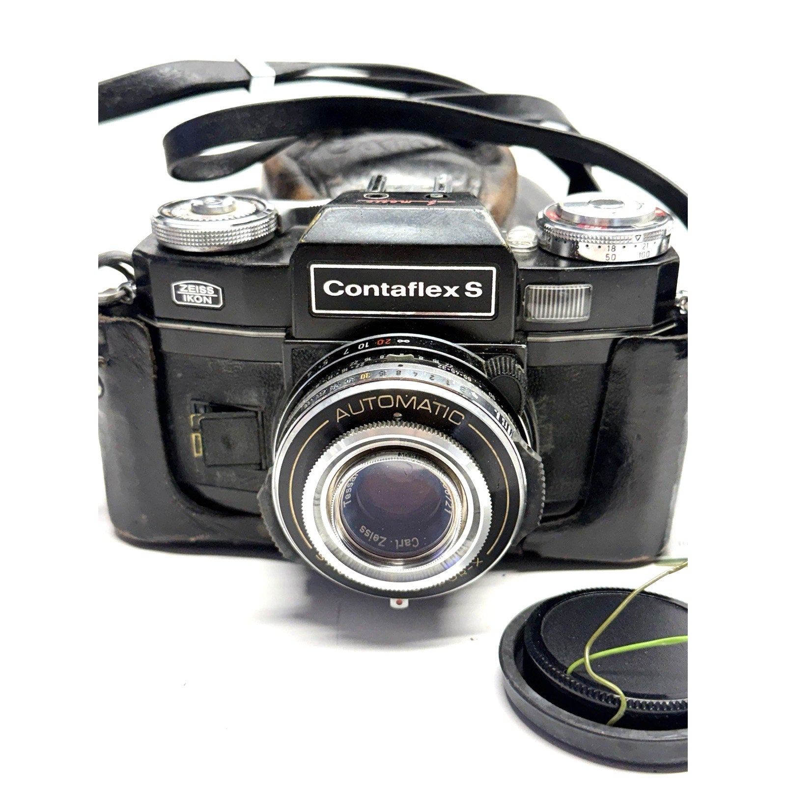 Vintage Contaflex S Automatic Black with 50mm f2.8 Tessar Made In Germany