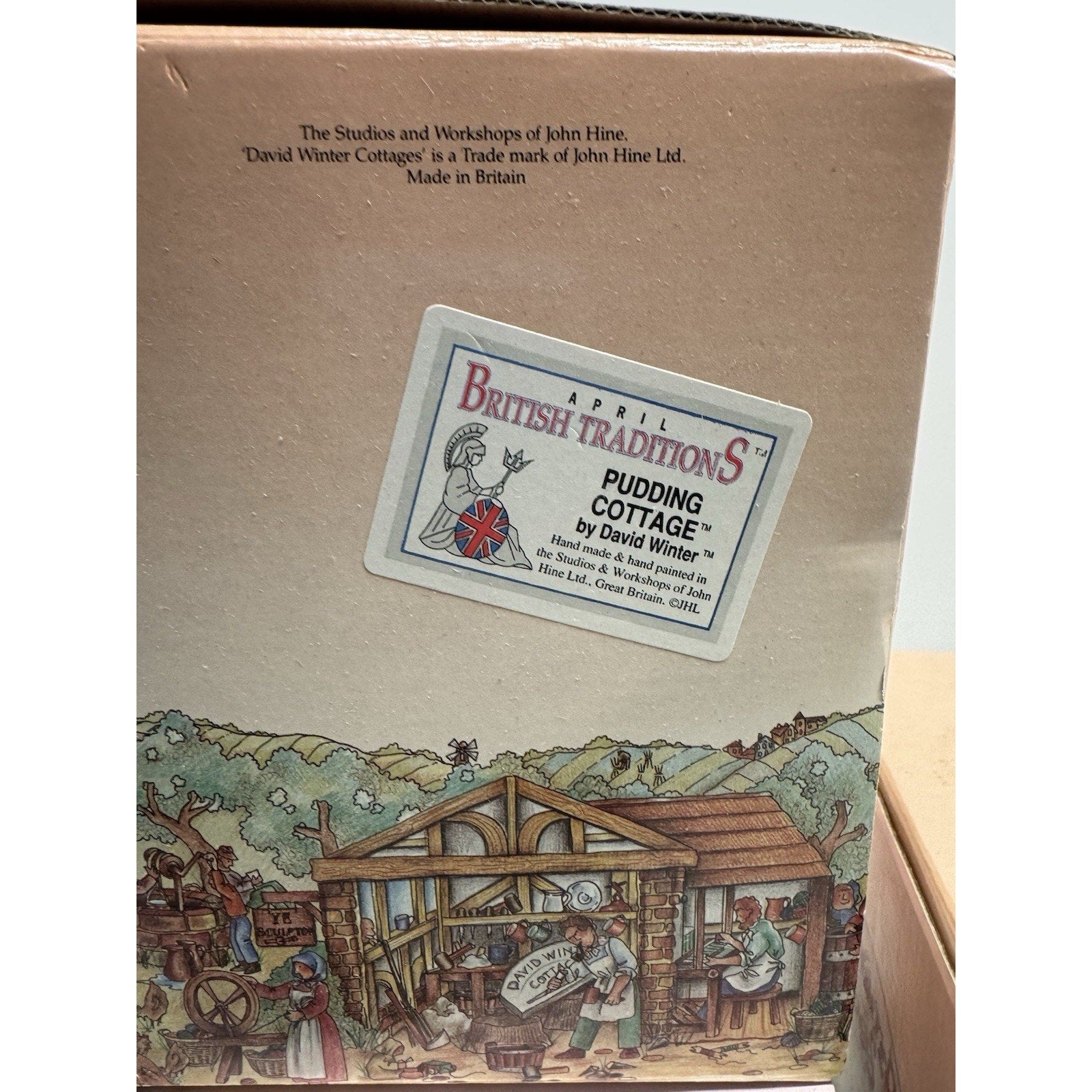LOT OF (5) DAVID WINTER COTTAGES -PUDDING COTTAGE, TOMFOOL'S COTTAGE, GROUSE MOO